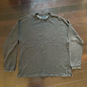 Pacsun Distressed Sweatshirt Black Size L